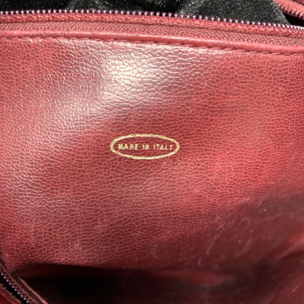 Authentic Chanel Shoulder Bag Bordeaux Lamb Skin - Picture 12 of 16